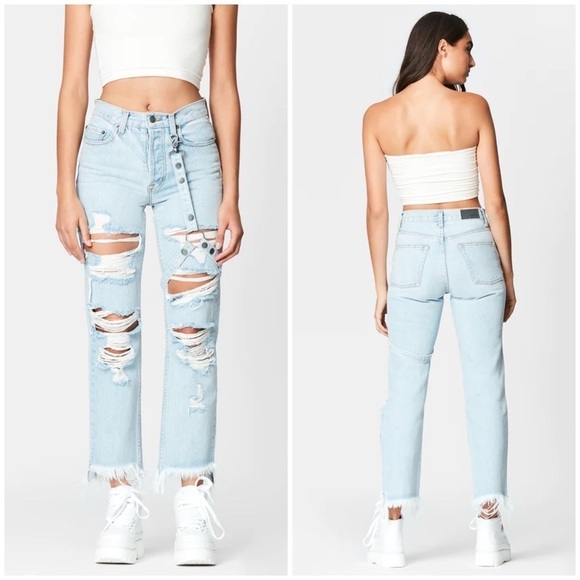NWT Carmar Lyra Emelia Harness Jean Denim 23 - Picture 1 of 10